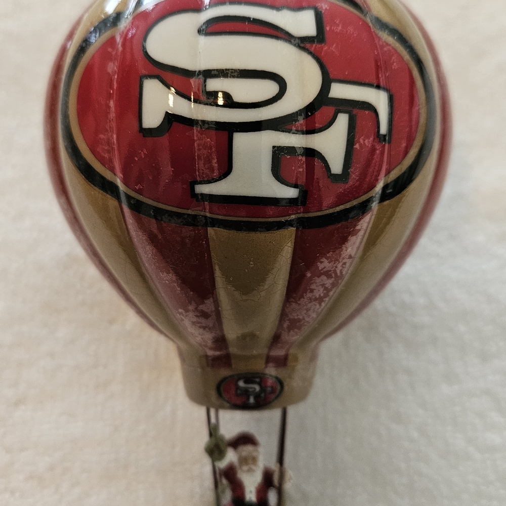 2003 Danbury Mint San Francisco 49ers Hot Air Balloon Ornament
